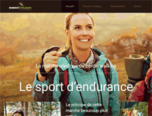 Tablet Screenshot of nordicwalking-evasion.com